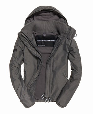 Superdry Pop Cipzár Hooded Arctic SD-Windcheater Férfi Kabát Szürke | BLJQX5489